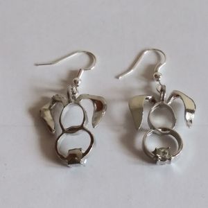 Cutout Bunny Earrings With Stone Earrings